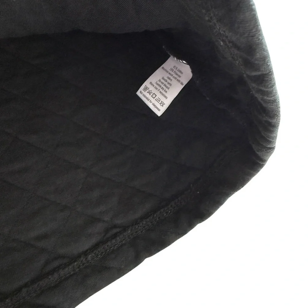 Janie and Jack Skirt Girls Size 12 Black Black Quilted A-Line Pull On Pockets